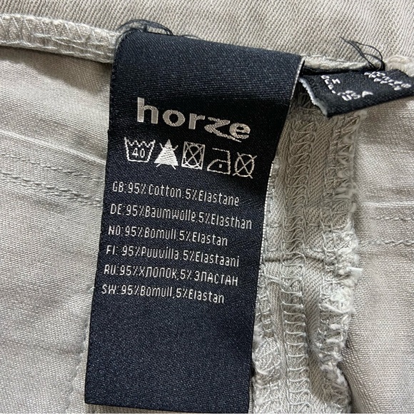 Horze Crescendo Petrina Equestrian Stretch Denim Breeches Size 28 - Picture 8 of 13